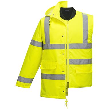 Portwest S468 Yellow Hi Vis 4-in-1 Jacket Portwest S468 Yellow Hi Vis 4-in-1 Jacket