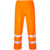 Portwest S480 Orange Hi Vis Waterproof Trousers