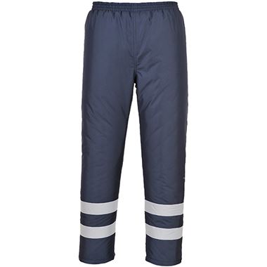 Portwest S482 Navy Iona Padded Thermal Waterproof Reflective Hi Vis Trouser