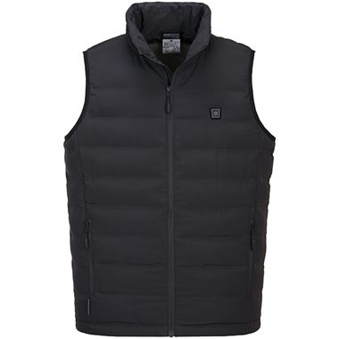 Portwest S549 Black Padded Ultrasonic Heated Tunnel Gilet 