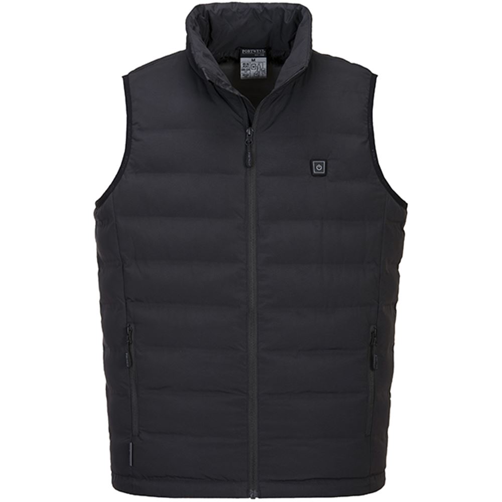 Portwest S549 Padded Ultrasonic Heated Gilet | Safetec Direct