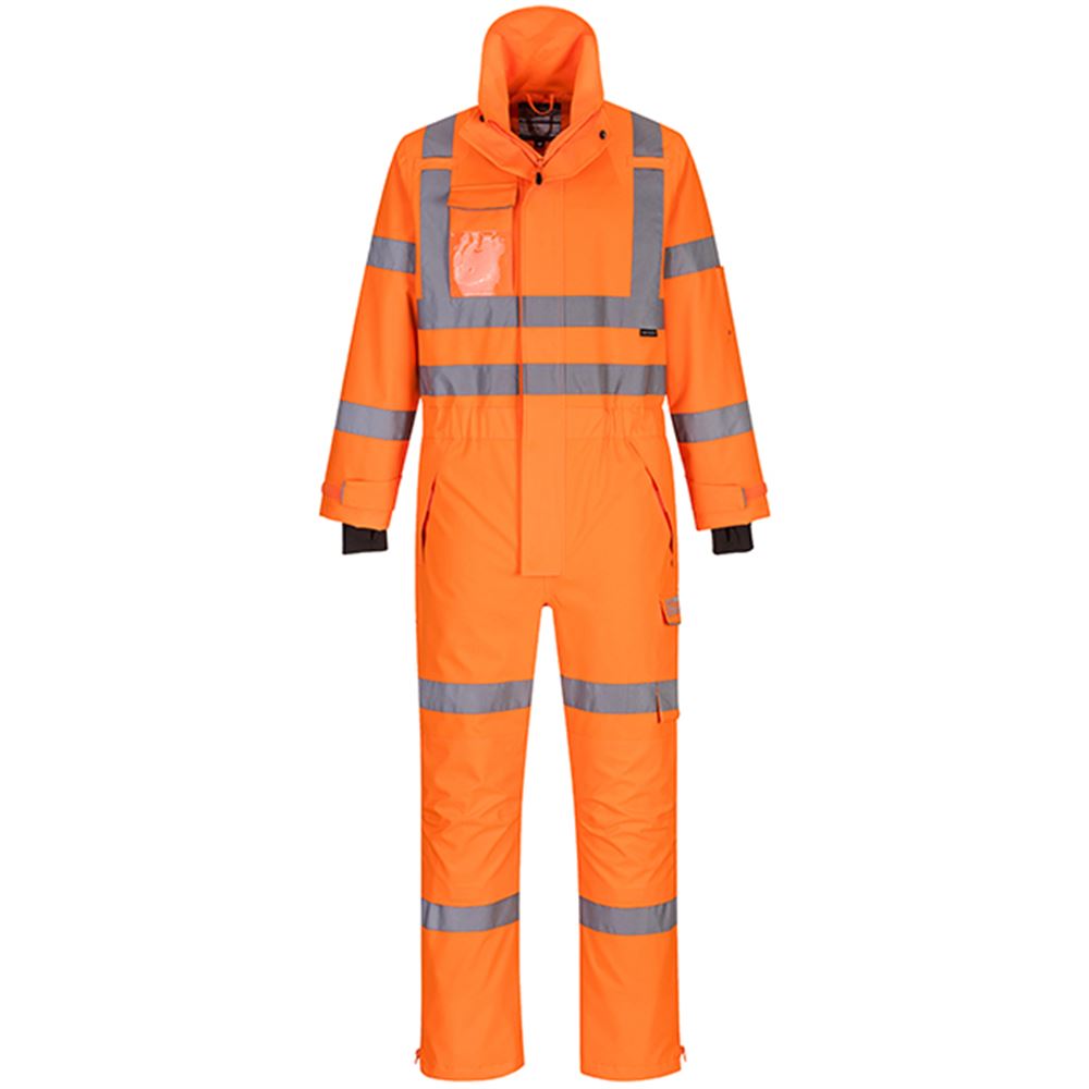 Orange hi vis waterproof overalls 2025