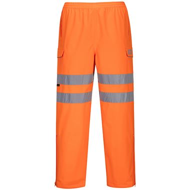 Portwest S597 Orange PWR Hi Vis Extreme Breathable Waterproof Trousers