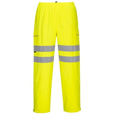 Portwest S597 Yellow PWR Hi Vis Extreme Breathable Waterproof Trousers