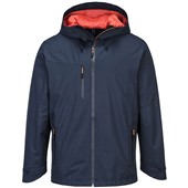 Portwest S600 Mesh Lined Waterproof Breathable Shell Jacket  Navy