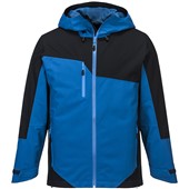 Portwest S602 Mesh Lined Waterproof Breathable Two-Tone Shell Jacket Blue Black