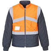 Portwest S769 Orange/Navy Hi Vis Breathable 2 Tone Reversible Jacket