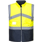 Portwest S769 Yellow/Navy Hi Vis Breathable 2 Tone Reversible Jacket