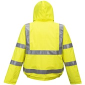 Portwest S773 Yellow Bizflame Rain Padded Waterproof Flame Resistant Anti Static Hi Vis Bomber Jacket