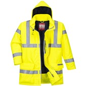 Portwest S778 Yellow Bizflame Rain Padded Waterproof Flame Resistant Anti Static Hi Vis Jacket