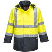 Portwest S779 Yellow/Navy Bizflame Rain Lined Flame Resistant Anti Static Hi Vis Jacket