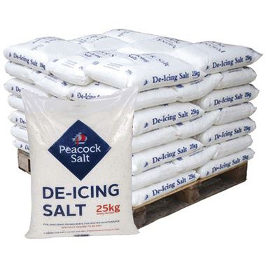 White De-Icing Salt 25kg - Pallet of 14 Bags