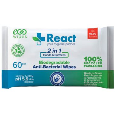 Sanitising Hand & Surface Wipes (Pack 60)