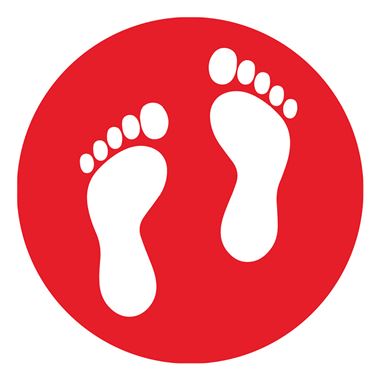 School Social Distance Feet Symbol Floor Markers School Social Distance Feet Symbol Floor Markers