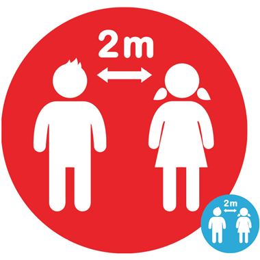 School Social Distance Keep 2 Metres Apart Floor Markers