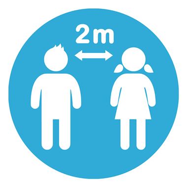 School Social Distance Keep 2 Metres Apart Floor Markers School Social Distance Keep 2 Metres Apart Floor Markers