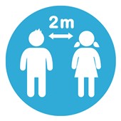 School Social Distance Keep 2 Metres Apart Floor Markers