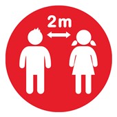 School Social Distance Keep 2 Metres Apart Floor Markers