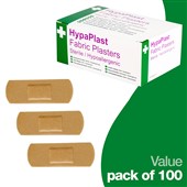 HypaPlast Fabric Plasters 7.2cm x 2.5cm (Pack 100)