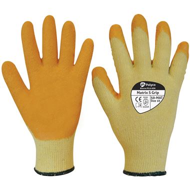 Polyco Matrix S Grip Work Gloves 50-MAT with Latex Coating