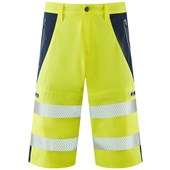Leo Workwear Kingsley Yellow EcoViz Performance Hi Vis Shorts