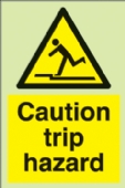 caution trip hazard