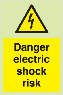 danger electric shock risk 