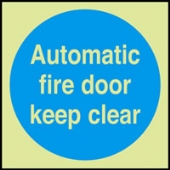 automatic fire door keep clear 