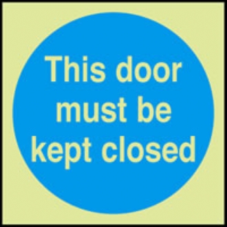 this door must be kept closed 