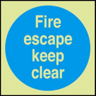 fire escape keep clear 