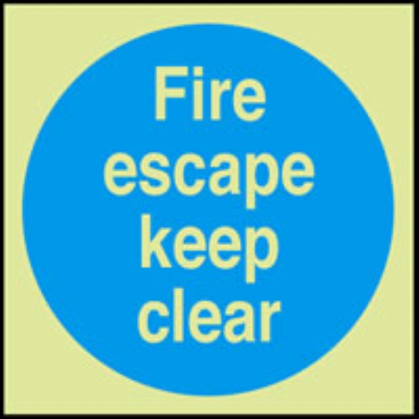 fire escape keep clear 