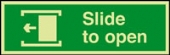 slide to open left slide to open left