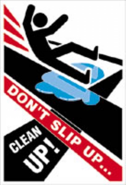 don't slip up clean up