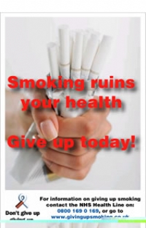 Smoking ruins your health 