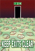 keep exits clear keep exits clear
