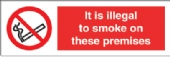 It is illegal to smoke on...premises 