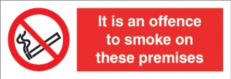 It is an offence to smoke on..premises 