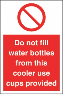 Do not fill water bottles… 
