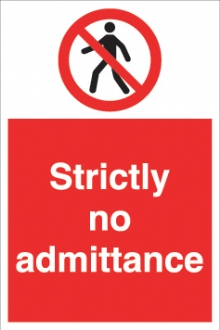 strictly no admittance 