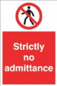 strictly no admittance 