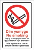 No Smoking..../welsh No Smoking..../welsh