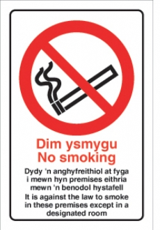 No Smoking..../welsh 