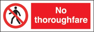 no thoroughfare  
