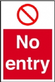 no entry  