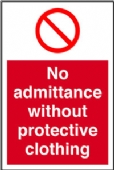 no admittance without etc 