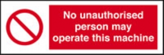 no unauthorised persons 