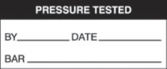 pressure tested - bar (500/roll) 