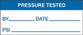 pressure tested - psi (500/roll)