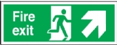 fire exit arrow up right