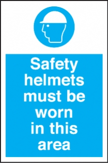safety helmets must be worn in this area 